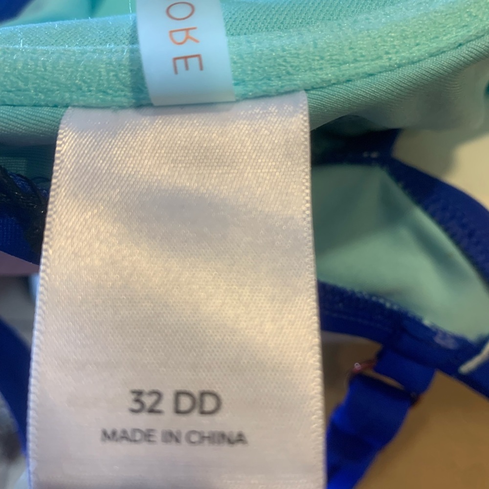 Shade & Shore Women's Vacay Light Lift Scoop Back Royal Blue Color New-Size 32DD - Picture 15 of 16